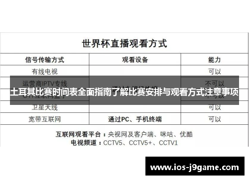土耳其比赛时间表全面指南了解比赛安排与观看方式注意事项 土耳其比赛时间表全面指南了解比赛安排与观看方式注意事项